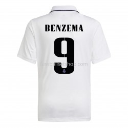 Günstige Fußball Trikotsatz Real Madrid Benzema 9 Heimtrikot 2022-2023 Kurzarm