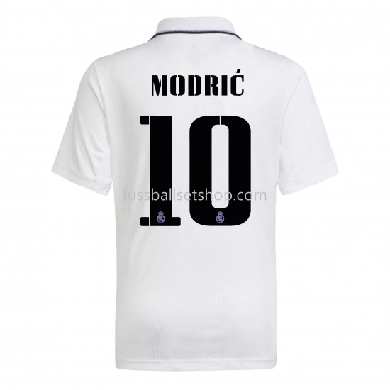 Günstige Fußball Trikotsatz Real Madrid Modric 10 Heimtrikot 2022-2023 Kurzarm