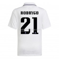 Günstige Fußball Trikotsatz Real Madrid Rodrygo 21 Heimtrikot 2022-2023 Kurzarm