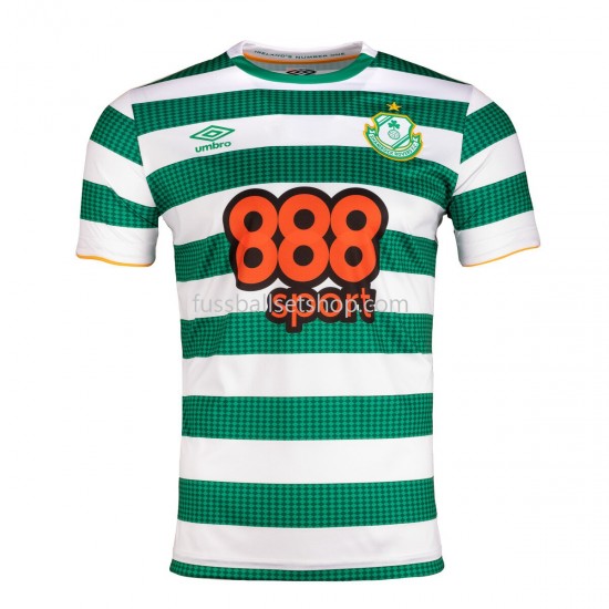 Günstige Fußball Trikotsatz Shamrock Rovers Heimtrikot 2021-2022 Kurzarm
