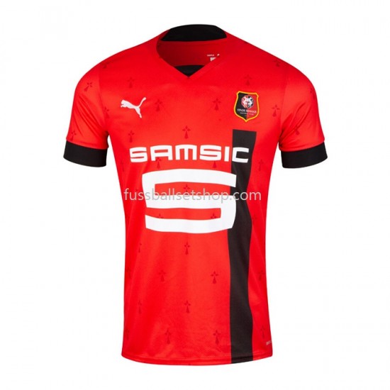 Günstige Fußball Trikotsatz Stade Rennes Heimtrikot 2022-2023 Kurzarm