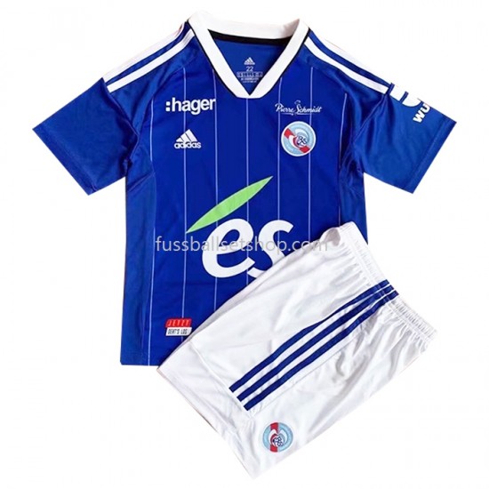 Günstige Fußball Trikotsatz Strasbourg Kinder Heimtrikot 2022-2023 Kurzarm