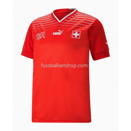 Günstige Fußball Trikotsatz Schweiz Heimtrikot 2022 Kurzarm