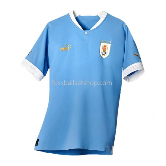 Günstige Fußball Trikotsatz Uruguay Heimtrikot 2022 Kurzarm