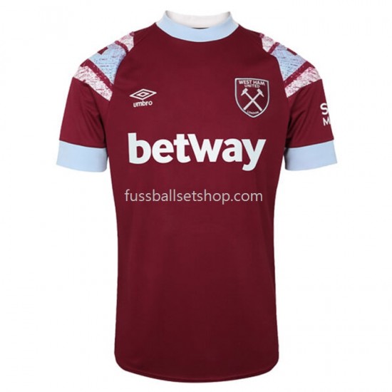 Günstige Fußball Trikotsatz West Ham United Heimtrikot 2022-2023 Kurzarm