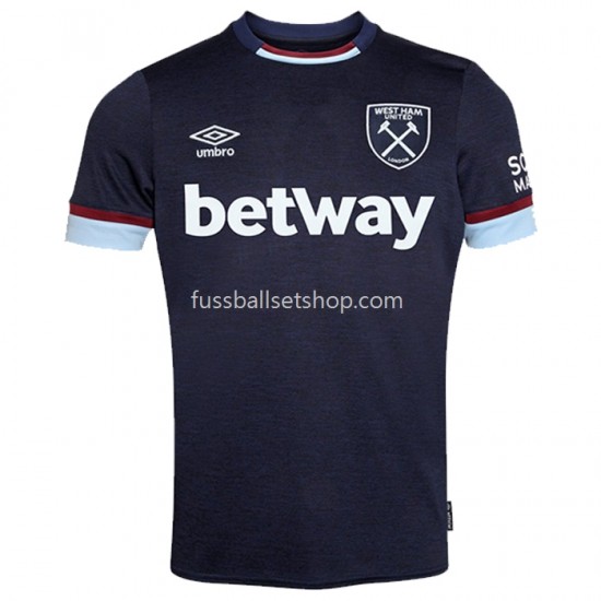 Günstige Fußball Trikotsatz West Ham United Ausweichtrikot 2021-2022 Kurzarm