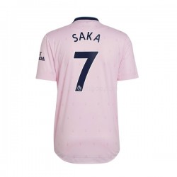 Günstige Fußball Trikotsatz Arsenal Saka 7 Herren Ausweichtrikot 2022-2023 Kurzarm