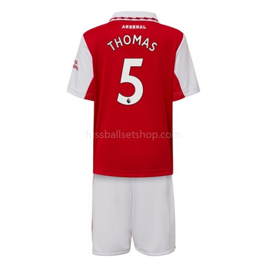 Günstige Fußball Trikotsatz Arsenal Thomas Partey 5 Kinder Heimtrikot 2022-2023 Kurzarm