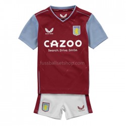 Günstige Fußball Trikotsatz Aston Villa Kinder Heimtrikot 2022-2023 Kurzarm