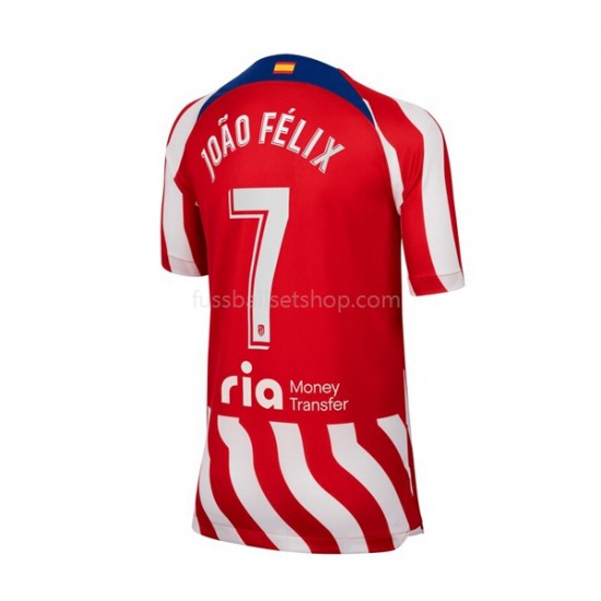 Günstige Fußball Trikotsatz Atlético Madrid Joao Felix 7 Herren Heimtrikot 2022-2023 Kurzarm