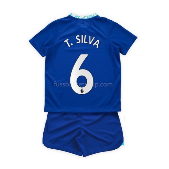 Günstige Fußball Trikotsatz Chelsea T. Silva 6 Kinder Heimtrikot 2022-2023 Kurzarm