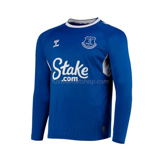 Günstige Fußball Trikotsatz Everton FC Herren Heimtrikot 2022-2023 Langarm
