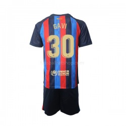 Günstige Fußball Trikotsatz FC Barcelona Gavi 30 Kinder Heimtrikot 2022-2023 Kurzarm