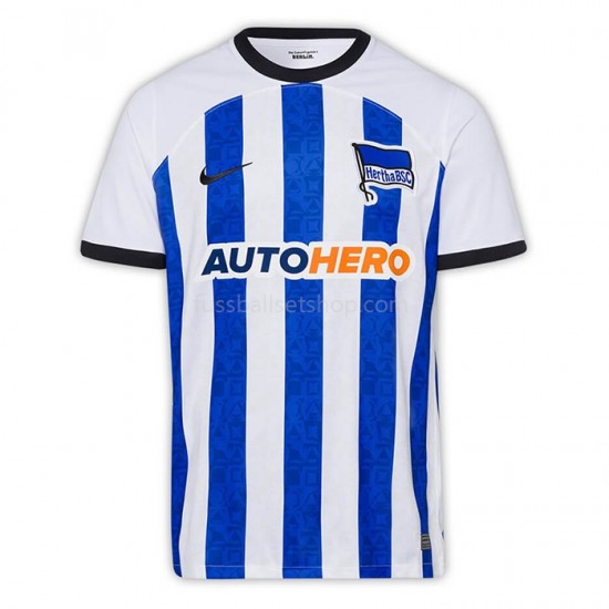 Günstige Fußball Trikotsatz Hertha BSC Herren Heimtrikot 2022-2023 Kurzarm