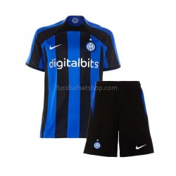 Günstige Fußball Trikotsatz Inter Mailand Kinder Heimtrikot 2022-2023 Kurzarm