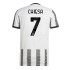 Günstige Fußball Trikotsatz Juventus Turin Chiesa 7 Herren Heimtrikot 2022-2023 Kurzarm