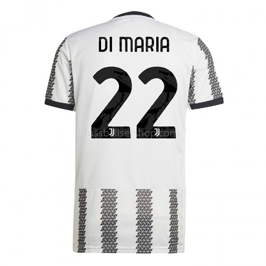 Günstige Fußball Trikotsatz Juventus Turin Di Maria 22 Herren Heimtrikot 2022-2023 Kurzarm