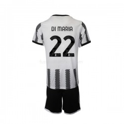 Günstige Fußball Trikotsatz Juventus Turin Di Maria 22 Kinder Heimtrikot 2022-2023 Kurzarm