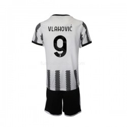 Günstige Fußball Trikotsatz Juventus Turin Vlahovic 9 Kinder Heimtrikot 2022-2023 Kurzarm