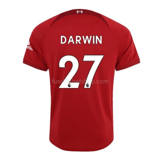 Günstige Fußball Trikotsatz Liverpool Darwin Nunez 27 Herren Heimtrikot 2022-2023 Kurzarm