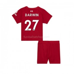 Günstige Fußball Trikotsatz Liverpool Darwin Nunez 27 Kinder Heimtrikot 2022-2023 Kurzarm