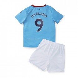 Günstige Fußball Trikotsatz Manchester City Haaland 9 Kinder Heimtrikot 2022-2023 Kurzarm