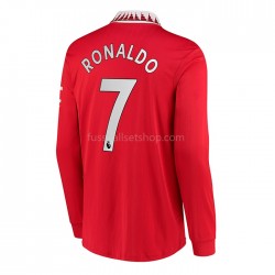 Günstige Fußball Trikotsatz Manchester United Cristiano Ronaldo 7 Herren Heimtrikot 2022-2023 Langarm