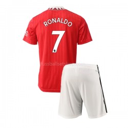Günstige Fußball Trikotsatz Manchester United Cristiano Ronaldo 7 Kinder Heimtrikot 2022-2023 Kurzarm
