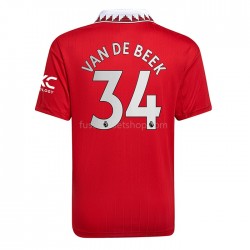 Günstige Fußball Trikotsatz Manchester United Donny van de Beek 34 Herren Heimtrikot 2022-2023 Kurzarm