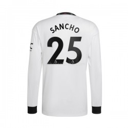 Günstige Fußball Trikotsatz Manchester United Jadon Sancho 25 Herren Auswärtstrikot 2022-2023 Langarm