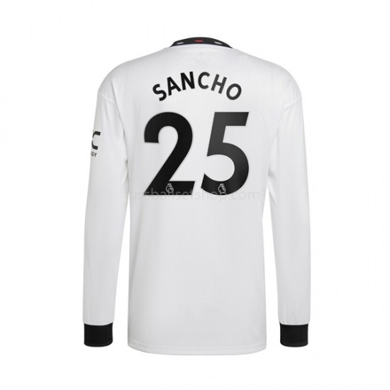 Günstige Fußball Trikotsatz Manchester United Jadon Sancho 25 Herren Auswärtstrikot 2022-2023 Langarm