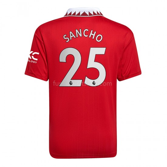 Günstige Fußball Trikotsatz Manchester United Jadon Sancho 25 Herren Heimtrikot 2022-2023 Kurzarm