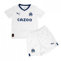Günstige Fußball Trikotsatz Olympique Marseille Kinder Heimtrikot 2022-2023 Kurzarm