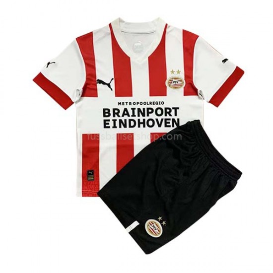 Günstige Fußball Trikotsatz PSV Eindhoven Kinder Heimtrikot 2022-2023 Kurzarm