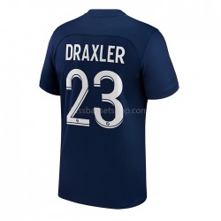 Günstige Fußball Trikotsatz Paris Saint-Germain Draxler 23 Herren Heimtrikot 2022-2023 Kurzarm