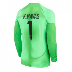 Günstige Fußball Trikotsatz Paris Saint-Germain K.Navas 1 Torwart Herren Heimtrikot 2022-2023 Langarm