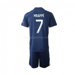 Günstige Fußball Trikotsatz Paris Saint-Germain Mbappé 7 Kinder Heimtrikot 2022-2023 Kurzarm
