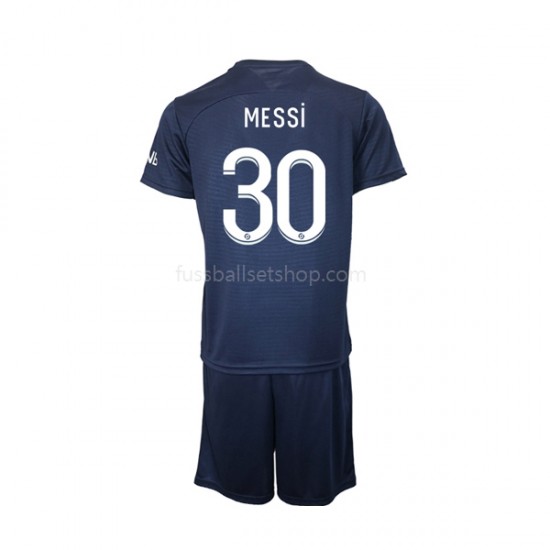 Günstige Fußball Trikotsatz Paris Saint-Germain Messi 30 Kinder Heimtrikot 2022-2023 Kurzarm