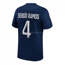 Günstige Fußball Trikotsatz Paris Saint-Germain Sergio Ramos 4 Herren Heimtrikot 2022-2023 Kurzarm