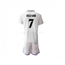Günstige Fußball Trikotsatz Real Madrid Eden Hazard 7 Kinder Heimtrikot 2022-2023 Kurzarm