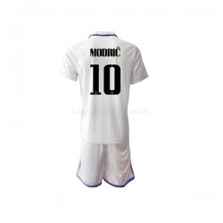 Günstige Fußball Trikotsatz Real Madrid Modrić Luka 10 Kinder Heimtrikot 2022-2023 Kurzarm