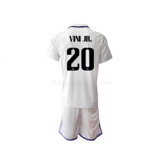 Günstige Fußball Trikotsatz Real Madrid Vinicius Junior 20 Kinder Heimtrikot 2022-2023 Kurzarm