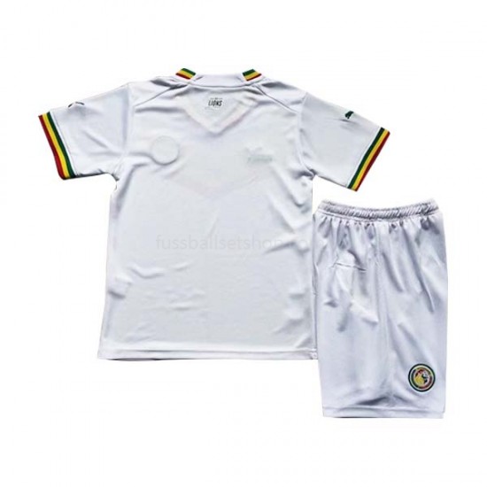 Günstige Fußball Trikotsatz Senegal Kinder Heimtrikot World Cup 2022 Kurzarm