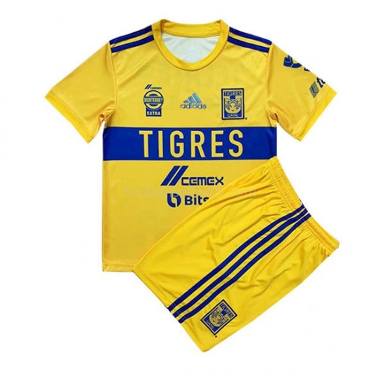 Günstige Fußball Trikotsatz UANL Tigres Kinder Heimtrikot 2022-2023 Kurzarm