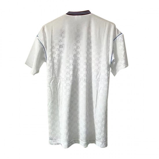 Günstige Fußball Trikotsatz West Ham United Retro Herren Auswärtstrikot 1989-1990 Kurzarm