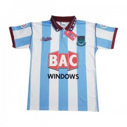 Günstige Fußball Trikotsatz West Ham United Retro Herren Auswärtstrikot 1991-1992 Kurzarm