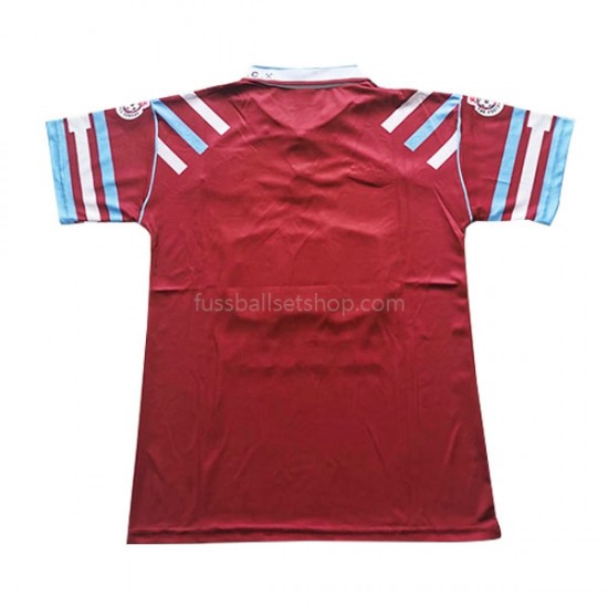 Günstige Fußball Trikotsatz West Ham United Retro Herren Heimtrikot 1991-1992 Kurzarm