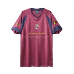 Günstige Fußball Trikotsatz West Ham United Iron Maiden Retro Herren Auswärtstrikot 2010 Kurzarm