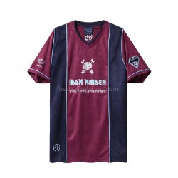 Günstige Fußball Trikotsatz West Ham United Iron Maiden Retro Herren Auswärtstrikot 2011 Kurzarm