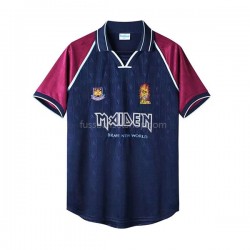 Günstige Fußball Trikotsatz West Ham United Iron Maiden Retro Herren Heimtrikot 1999 Kurzarm